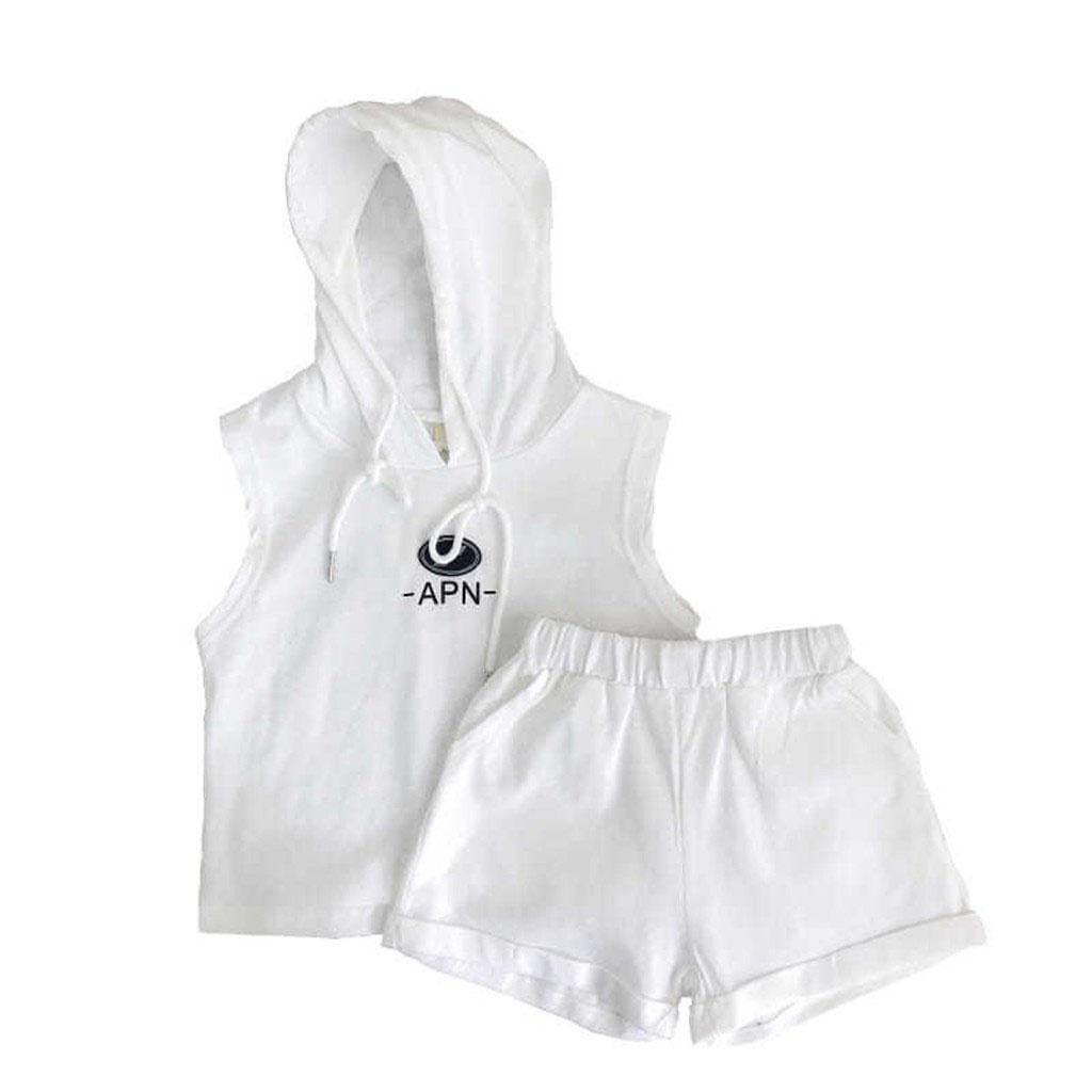 Bộ Cộc Tay Cho Bé ROSY KIDS, Bộ sát nách có mũ chất thun lạnh phong cách Hiphop cho bé yêu từ 6-27kg