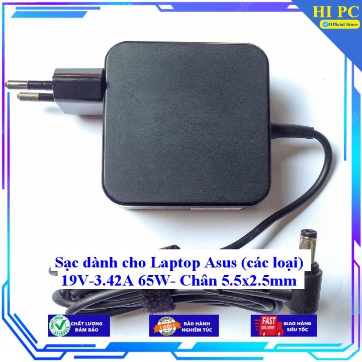 Sạc dành cho Laptop Asus (các loại) 19V-3.42A 65W- Chân 5.5x2.5mm - Hàng Nhập khẩu