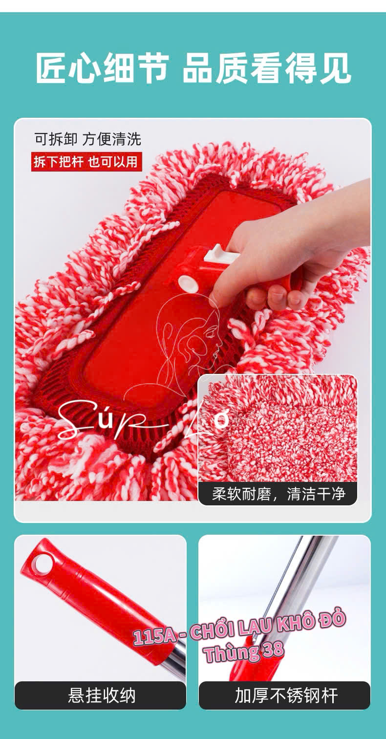 Cây Lau Bụi Đầu Bông Sợi Microfiber 139–240cm, Cán Inox Kéo Dài Xoay 360° – Chổi Quét Mạng Nhện, Trần Nhà, Khe Tường, Oto - HÀNG CHÍNH HÃNG MINIIN