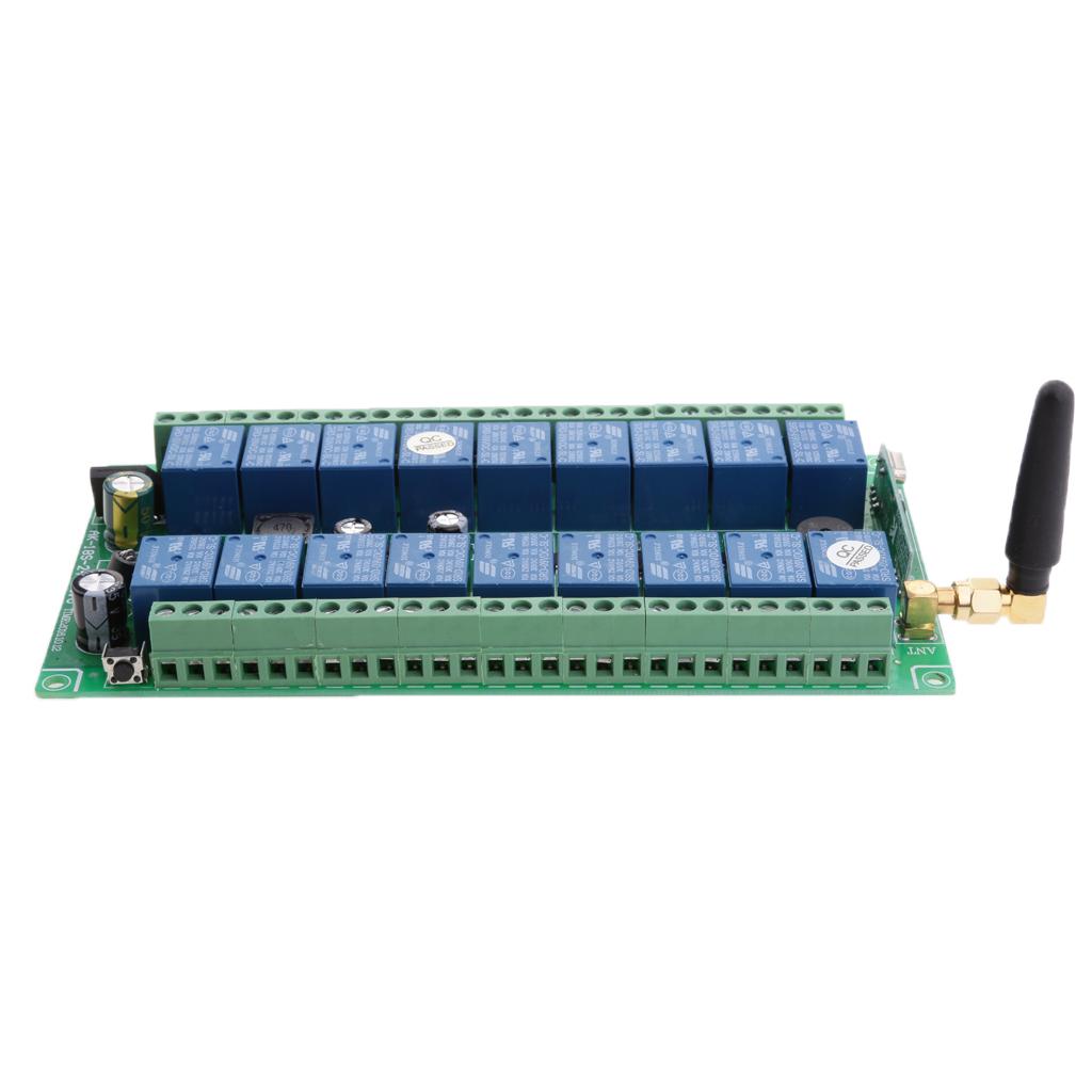 18CH DC 12V-24V Wireless Remote Control Relay Switch Transceiver &Receiver
