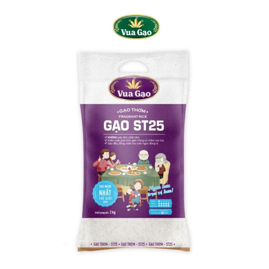 GẠO THƠM ST25 – VUA GẠO – TÚI 2KG