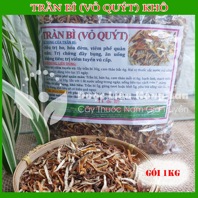 Trần Bì (Vỏ Quýt) khô sạch gói 1kg