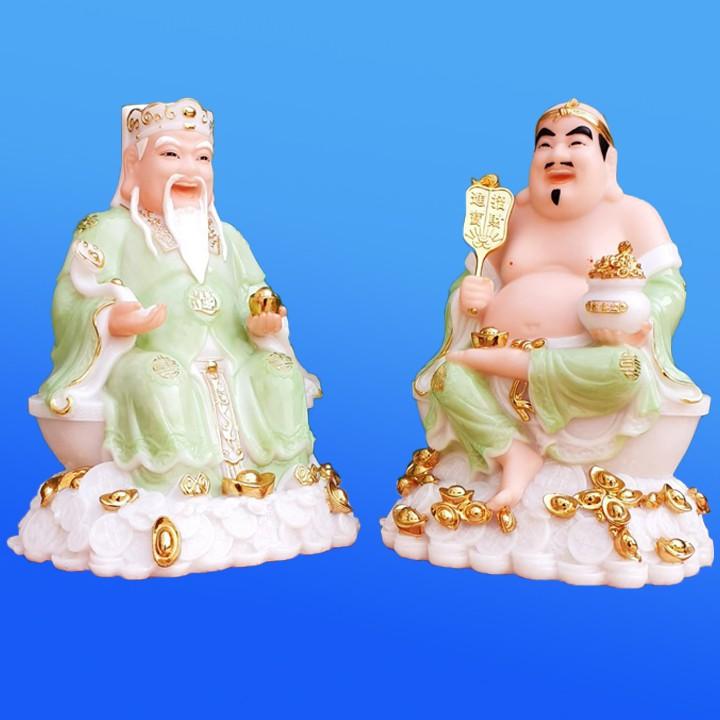 Tượng Thần Tài Thổ ĐỊa mẫu mới nhất màu Xanh Lam cao 20cm