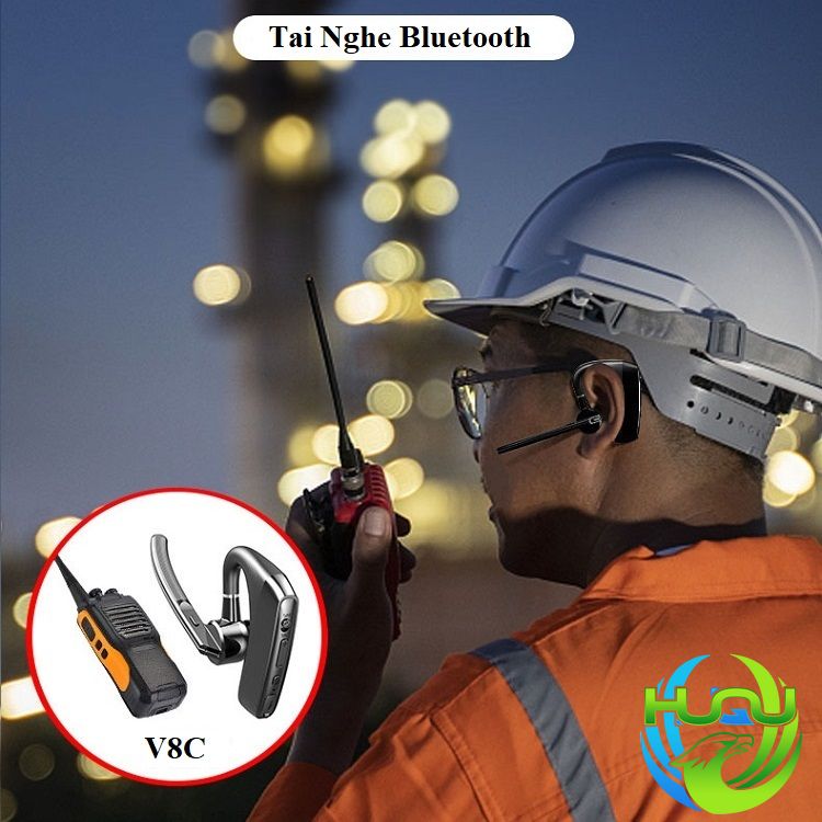 Tai Nghe Đàm Thoại Nhét Tai Huqu V8C - Tích Hợp Tính Năng Tách Tiếng - Hàng Chính Hãng