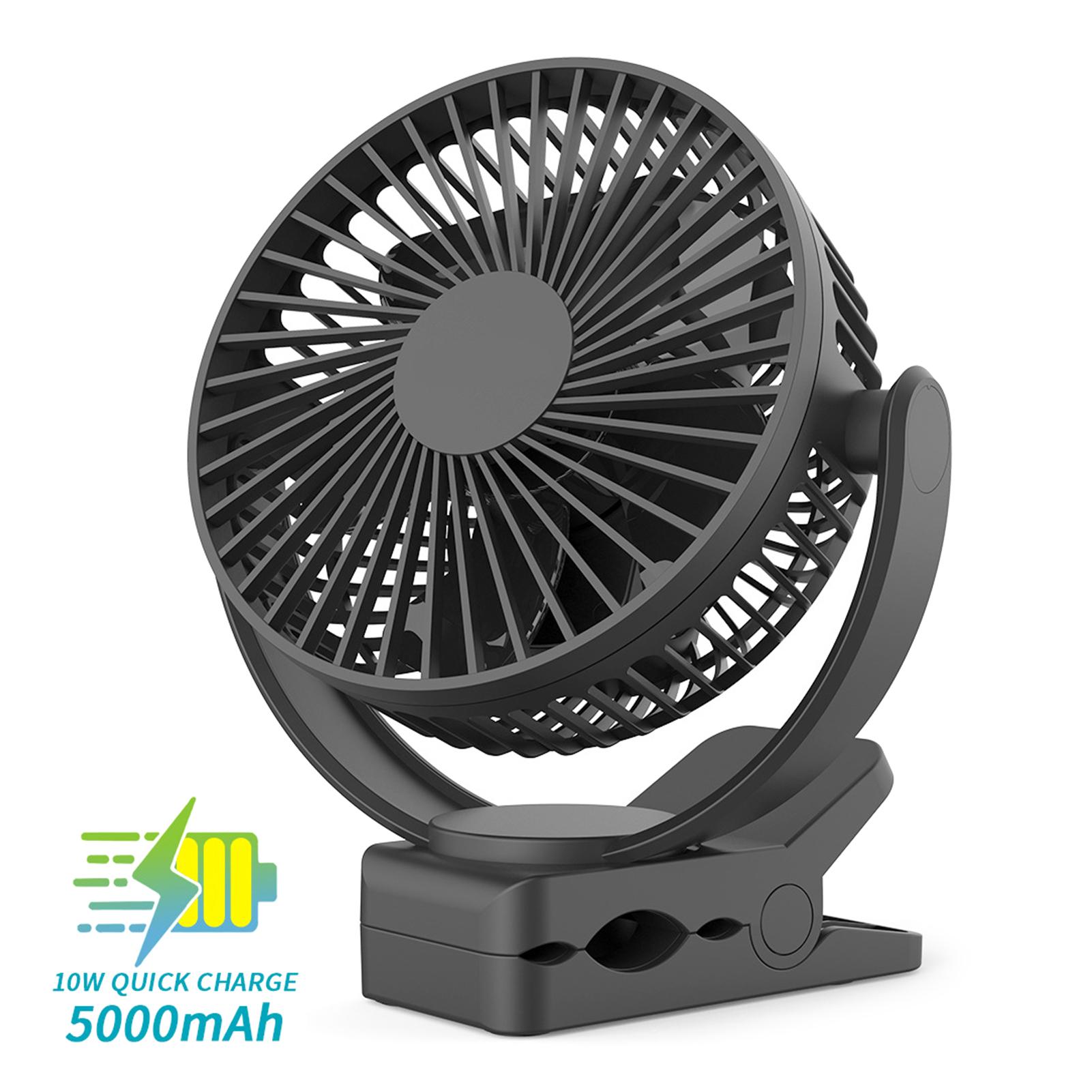 Quạt Min Kẹp Bàn Thích hợp cho dân Văn Phòng, Xoay 360 độ, Kẹp chắc chắn – Siêu Mát