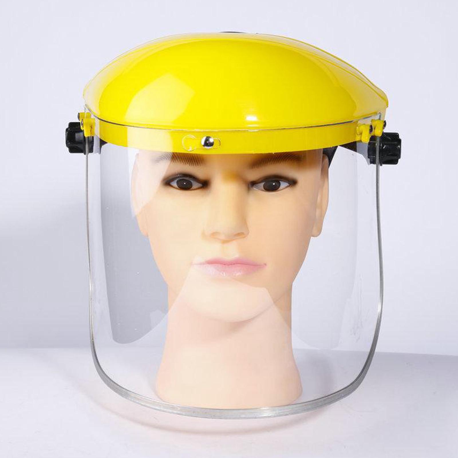 Anti Fog Full Face Shield Head-mounted Safety Anti-splash Clear Glasses Visor Safety Work Welding Grinding Helmet Cover