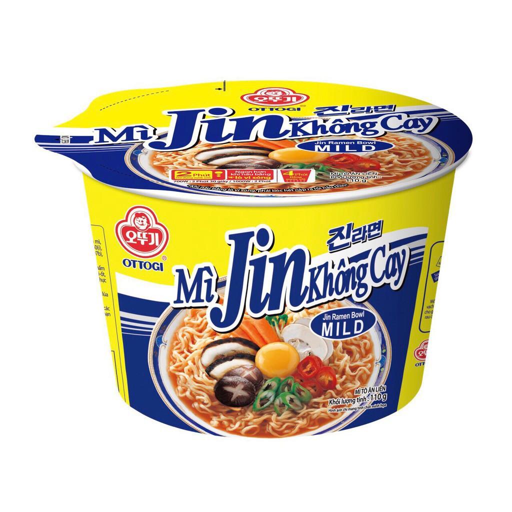 Combo 3 Tô Mì Jin không cay Ottogi 110g