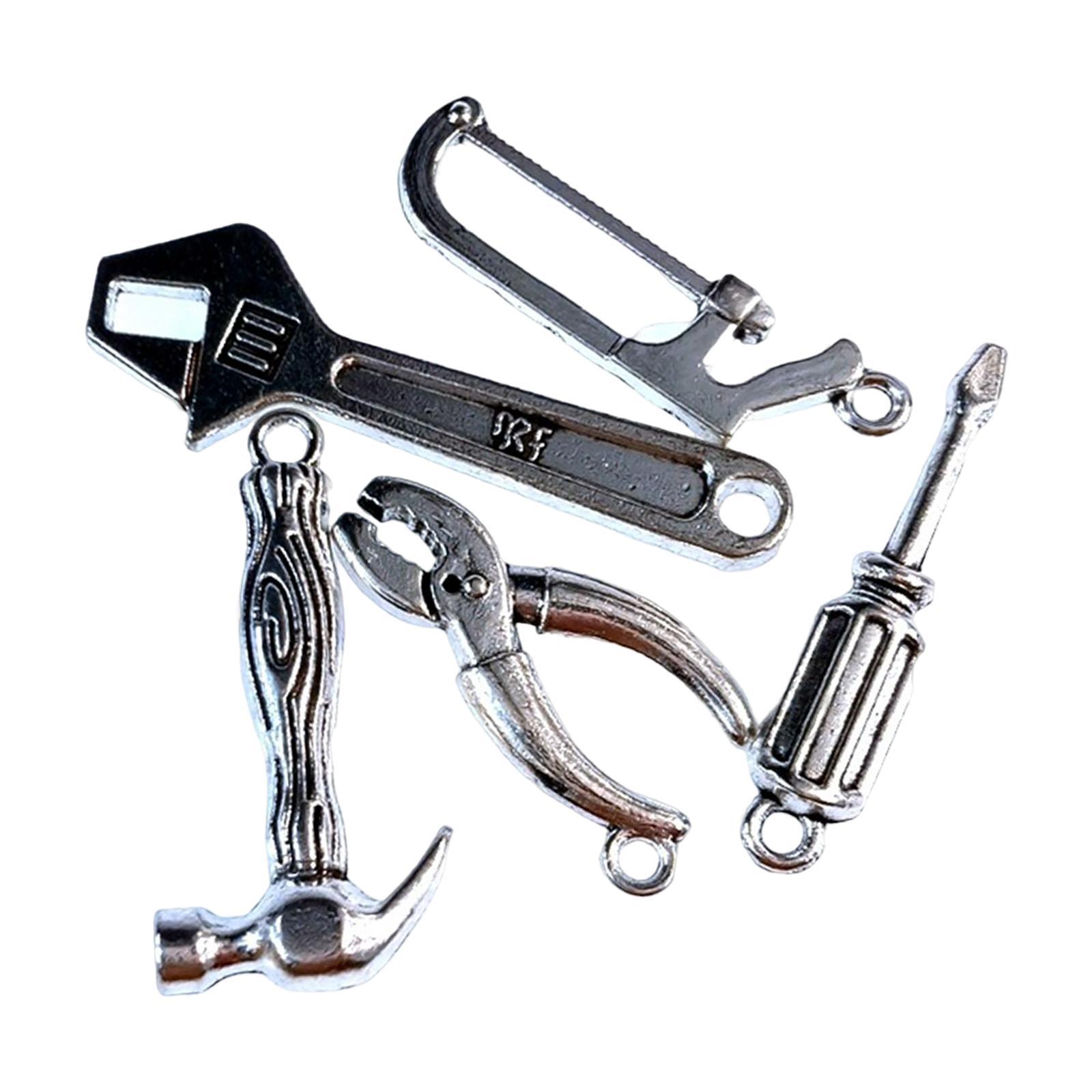 5x 1/12 Miniature Miniature Multi Tool Set Alloy Repair Tool Set Model for Ornament Creative Toys Pretend Play Accessories Decoration