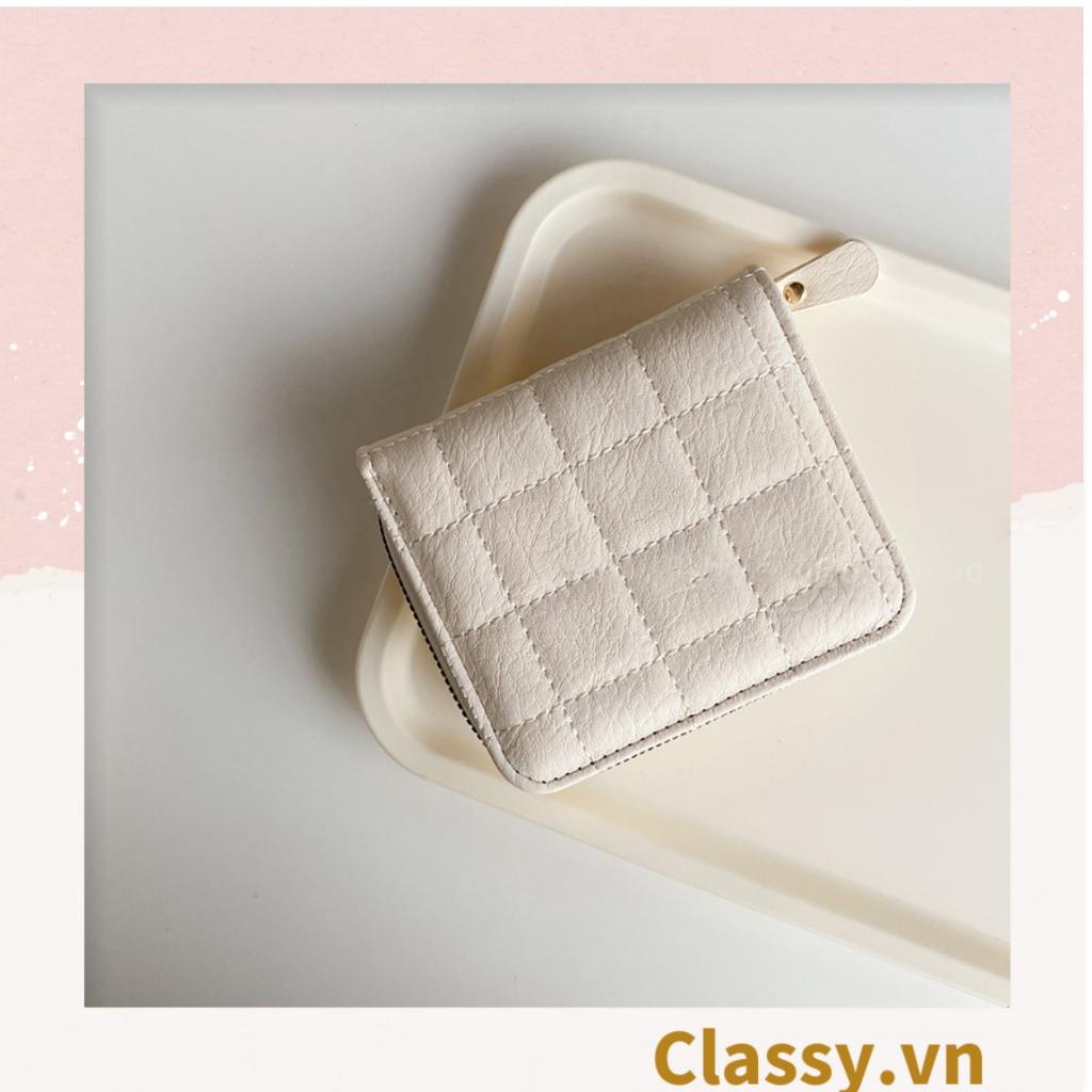 Ví nữ ngắn  Classy mini cầm tay da PU cao cấp T1165