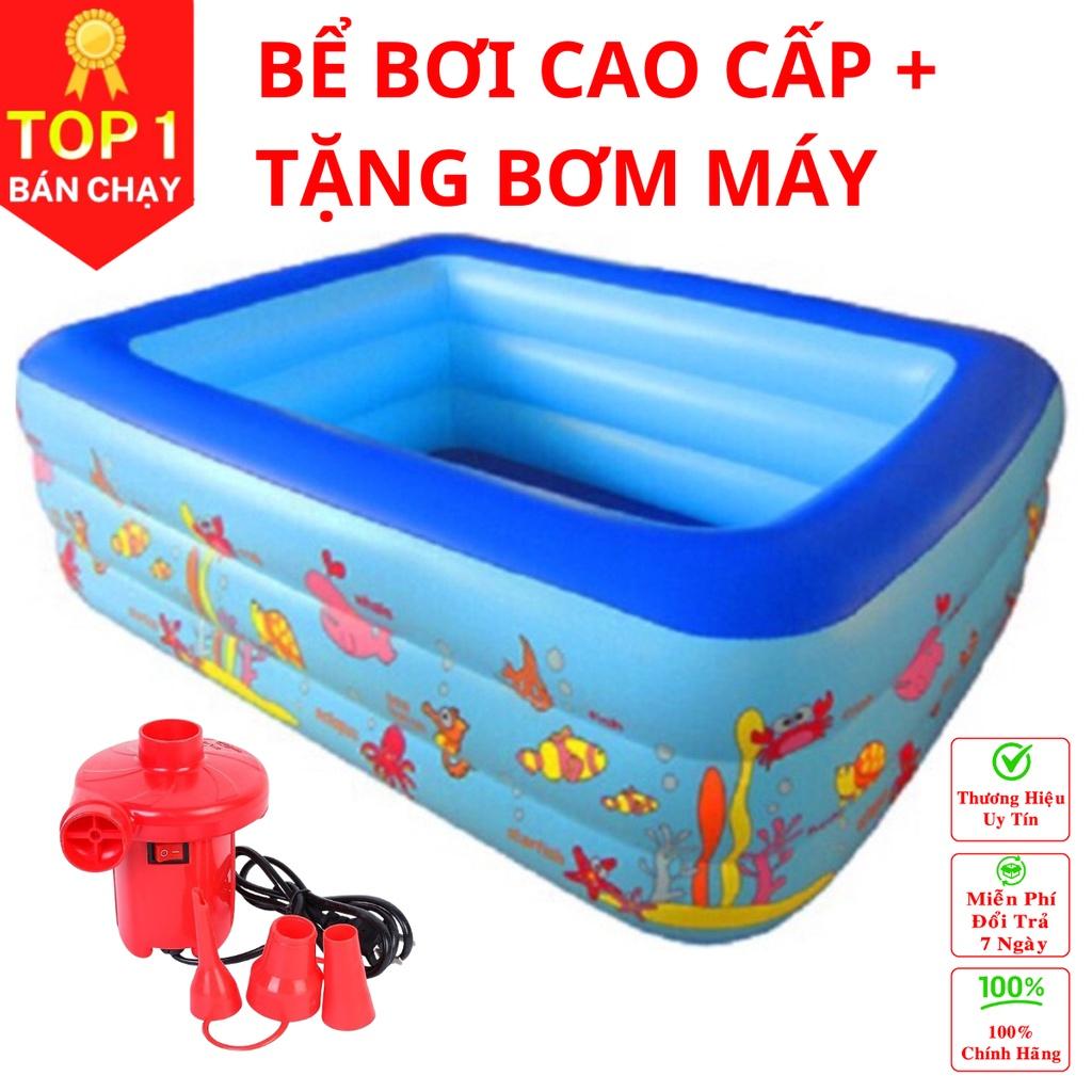 Bể phao bơi cho bé đáy 2 lớp chống trượt bền đẹp - Chính hãng dododios
