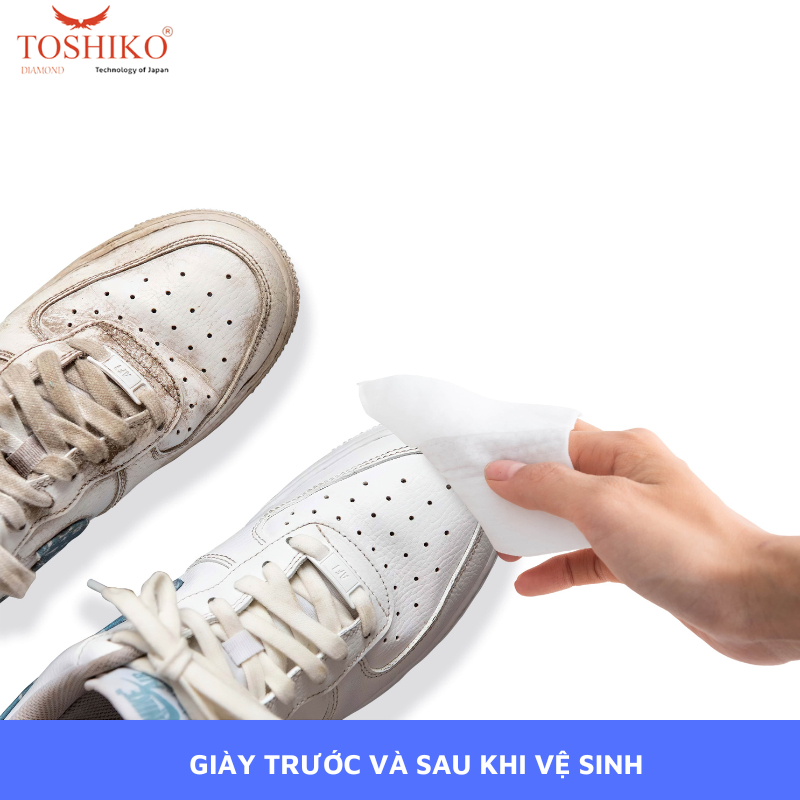 Khăn Giấy Vệ Sinh Lau Giày Sneaker, Giày Da 35 Miếng 1 Túi Siêu Sạch, Không Hoá Chất, Không Hại Da Tay, Vải Giày