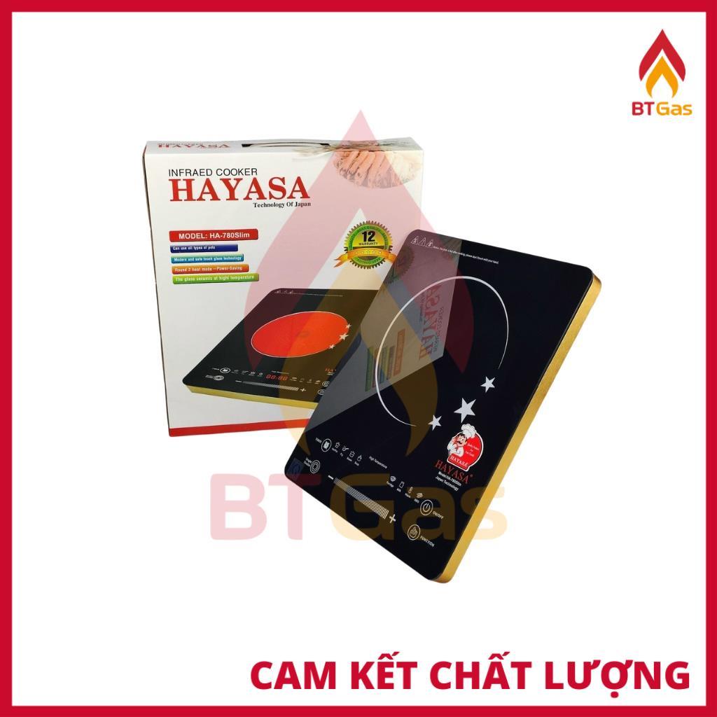 Bếp hồng ngoại 2 vòng nhiệt tiết kiệm điện, bếp điện đơn công suất 2000W Hayasa HA-780Slim - Hàng chính hãng