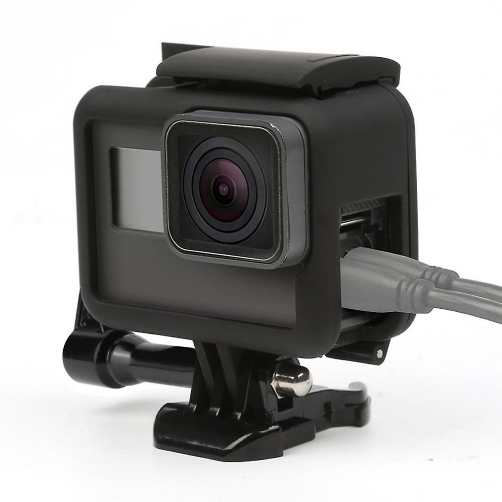 Hộp đựng khung bảo vệ cho GoPro Hero 6 5 7 Vỏ viền máy ảnh hành động đen