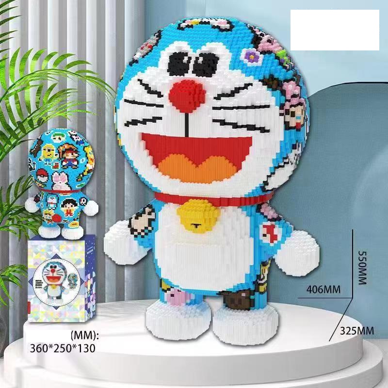 Bộ đồ chơi lắp ghép mô hình Doraemon 55cm xăm trổ