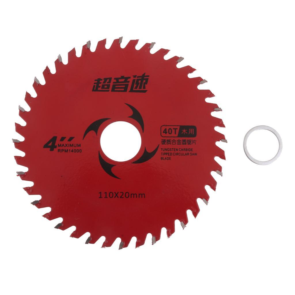 Carbide Round Saw Blades 110mm 40 Teeth Cutting Disc Wheel For Wood Metal