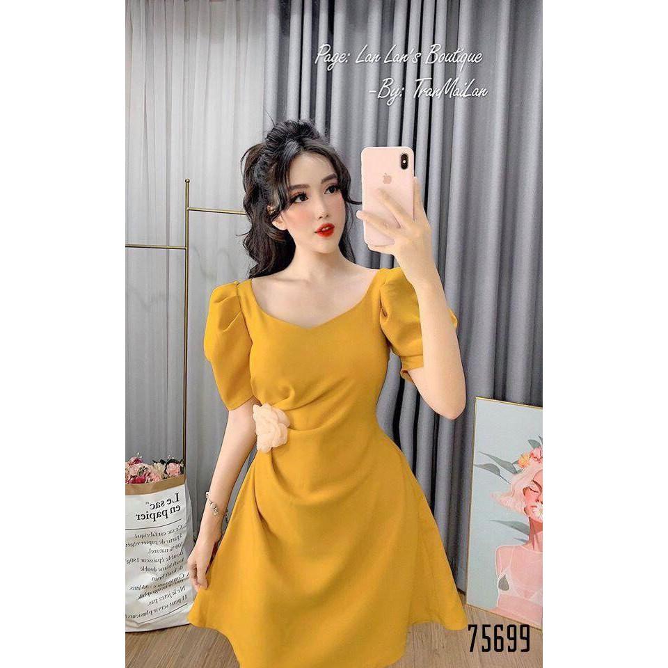 ĐẦM XÒE NỮ SANG CHẢNH KÈM HOA CỰC ĐẸP