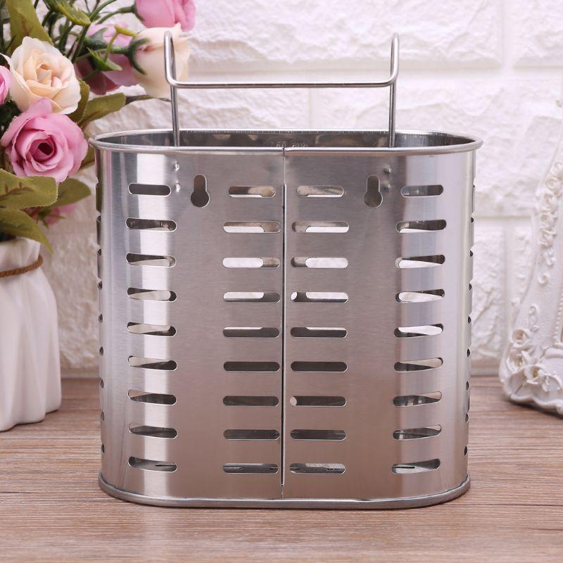 Thép Không Gỉ 304 Treo Dao Kéo Giá Đỡ Điện Muỗng Nĩa Đũa Giỏ Chứa Đồ Giá Treo Nhà Bếp Phụ Kiện Dụng Cụ Tổ Chức