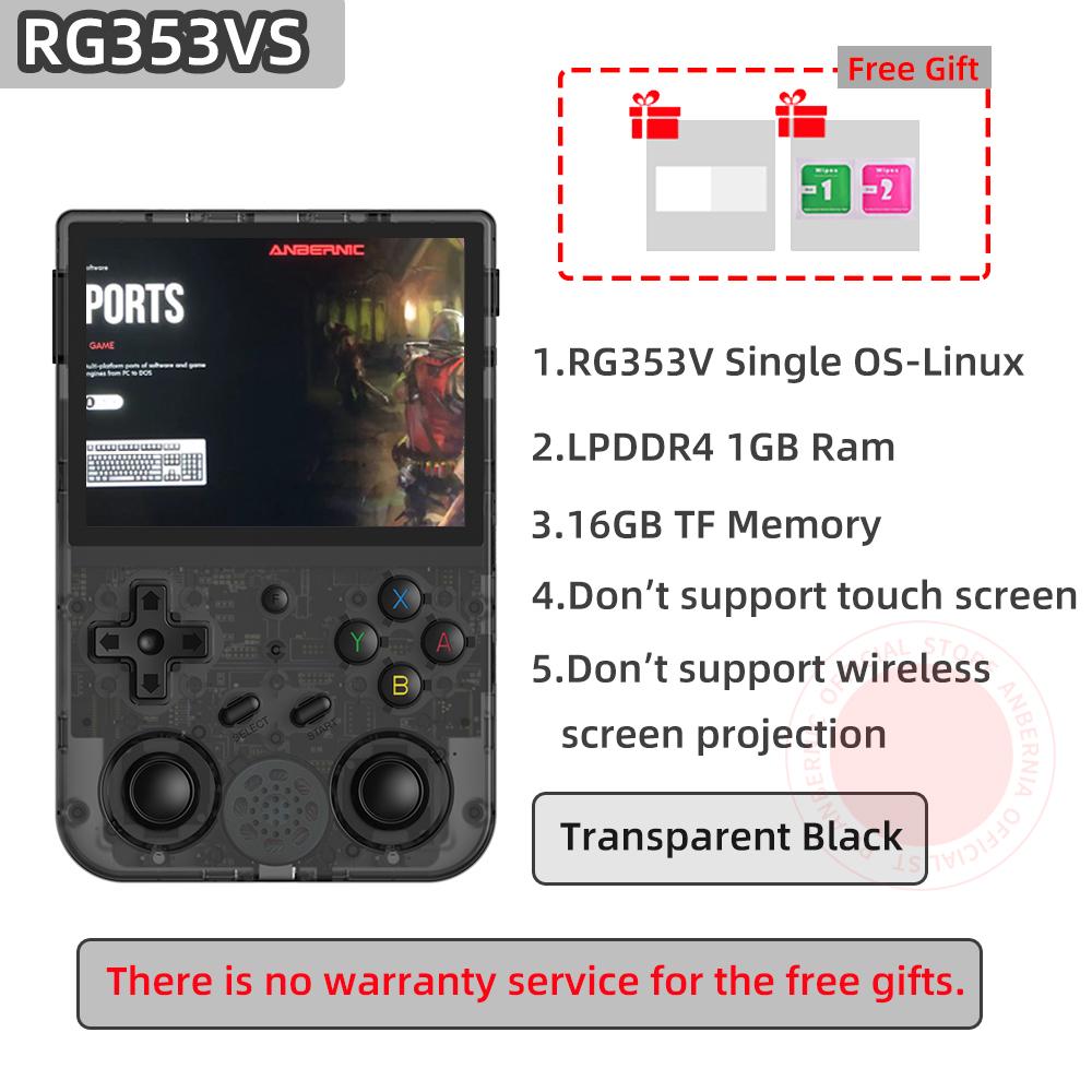 Anbernic RG353V RG353VS 3,5 inch 640*480 HDMI Game Player Tay cầm Android 11 Linux OS HD Simulator 512G Retro 74000Game