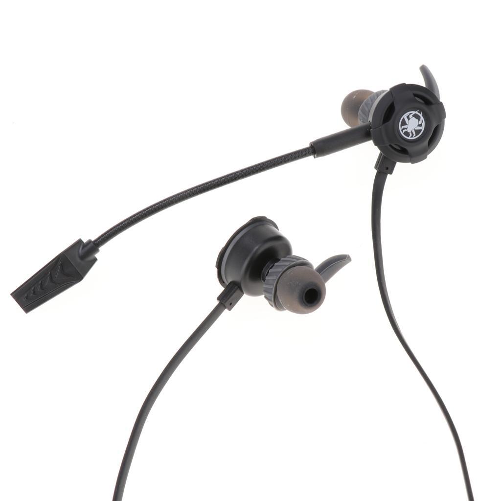 3.5 MM Wired Gaming Earphone, Noise Cancelling Stereo Bass Gaming Headphone with Adjustable Mic for Laptop, PC