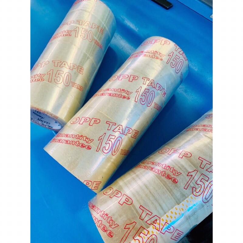 Băng keo trong dán thùng loại 1 dày 150 -200 yard+ dai chuẩn cây 1kg7