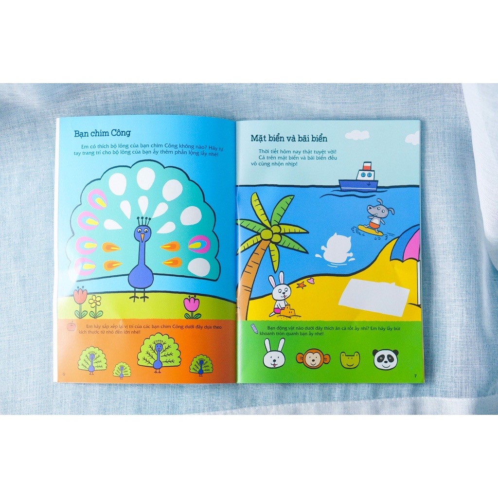 Sách - 300 miếng bóc dán sticker thông minh cho bé 3-12 tuổi