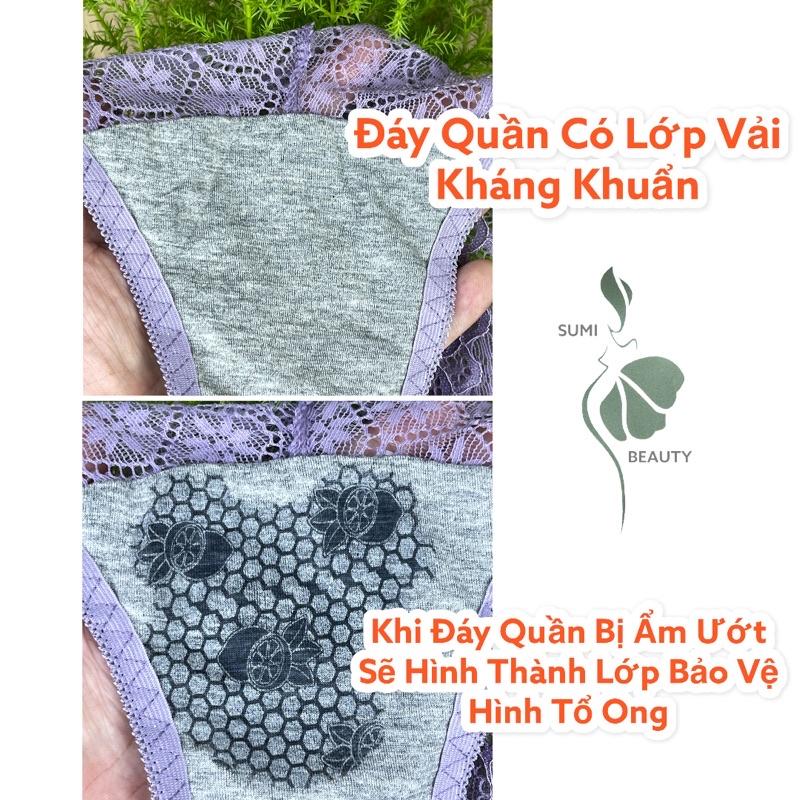 Combo 8 quần lót nữ kháng khuẩn hàng Đài Loan chất liệu mềm mại thoáng mát - M17102