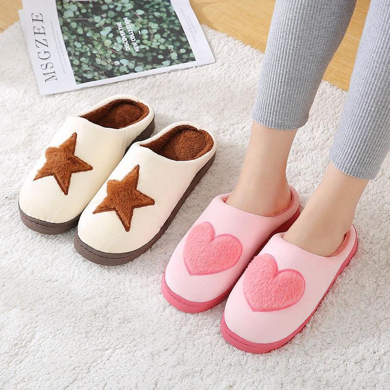 Dép cotton đi trong nhà chống trượt giữ ấm mùa đông cho nam và nữ