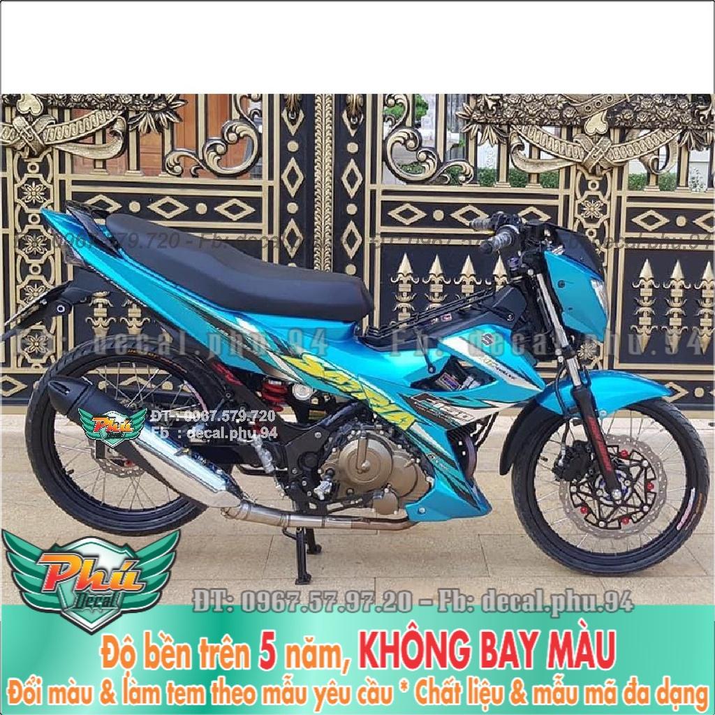 Tem Rời Satria Xanh đen  -1