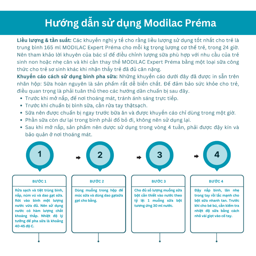 Sữa bột Modilac Préma 400g