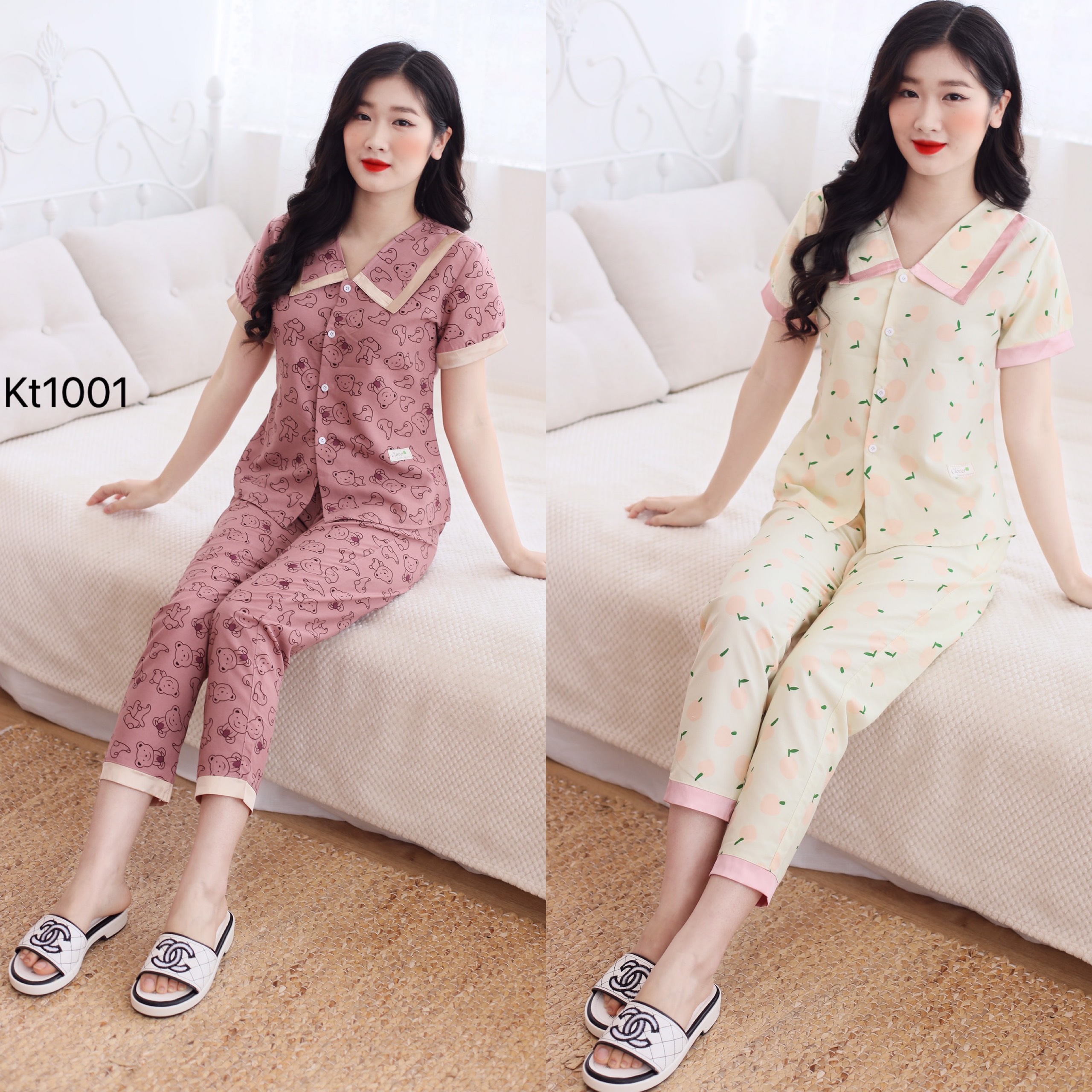 [Sale] Quần áo mặc nhà, Đồ bộ sau sinh hình ngộ nghĩnh thấm hút mồ hôi đẹp