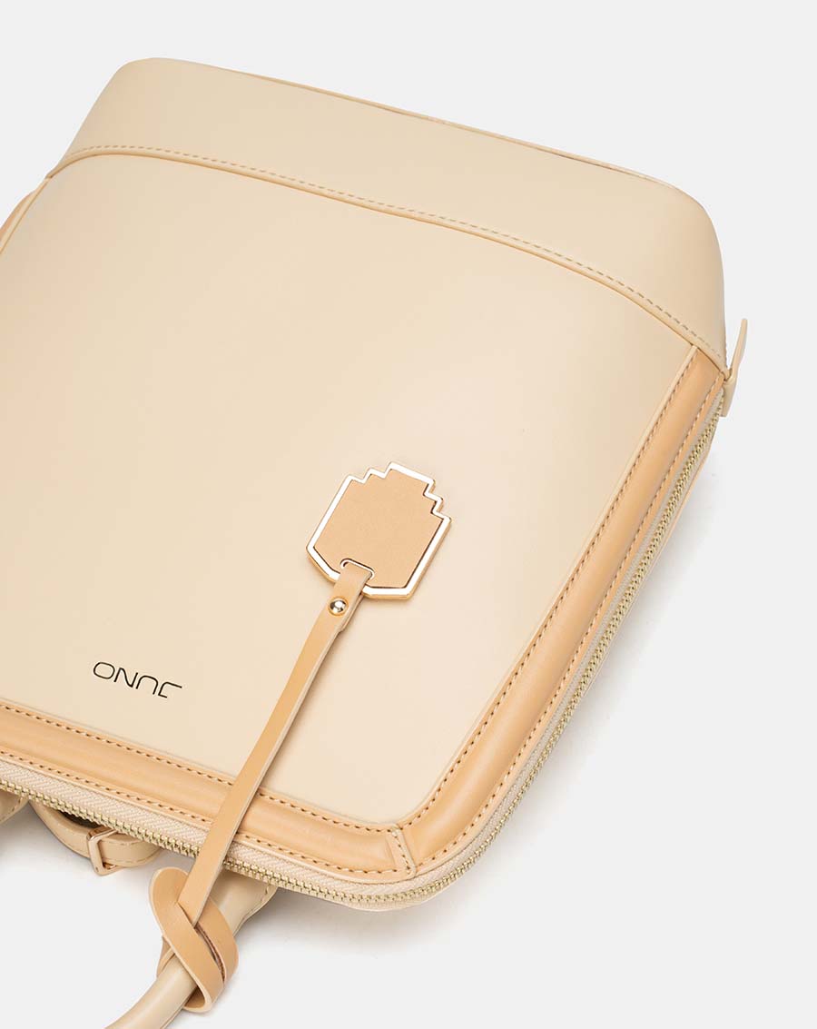 Balo Nữ Thời Trang JUNO Da Trơn Gắn Charm Pixel BL116
