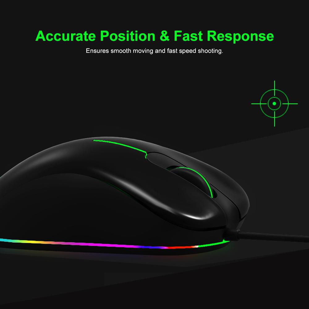 Chuột chơi game có dây MAGIC-REFINER MG10 RGB Light. Chuột chơi game chuyên nghiệp 12400DPI