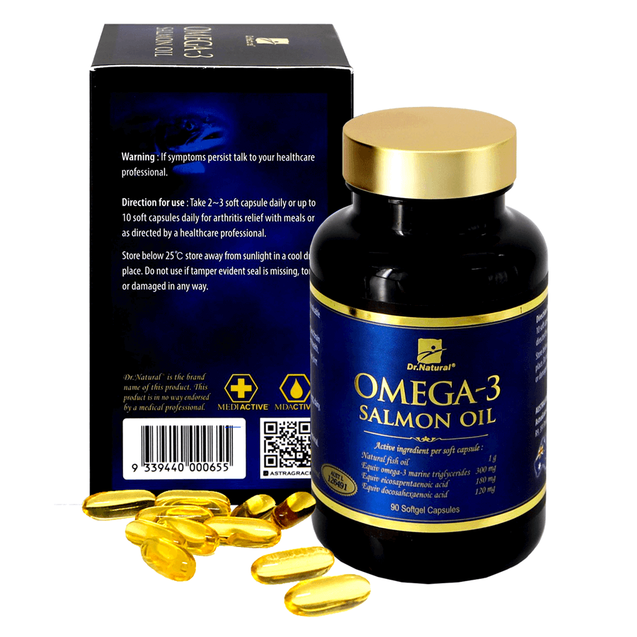 DR NATURAL OMEGA 3 SALMON OIL 90 VIÊN