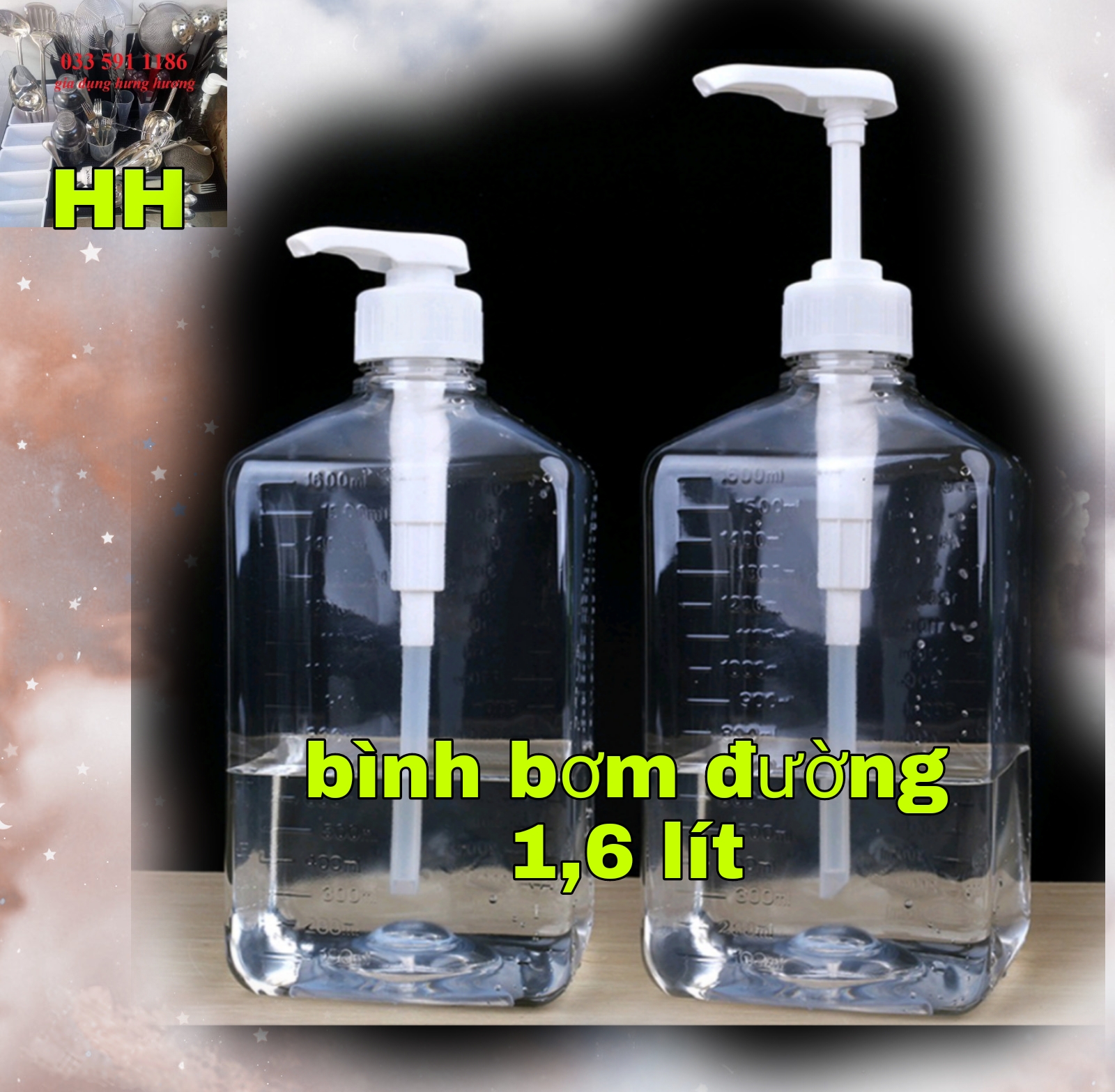 Bình bơm nhựa có vòi định lượng 10ml đựng dung dịch lỏng, siro, đường, sữa tắm,...