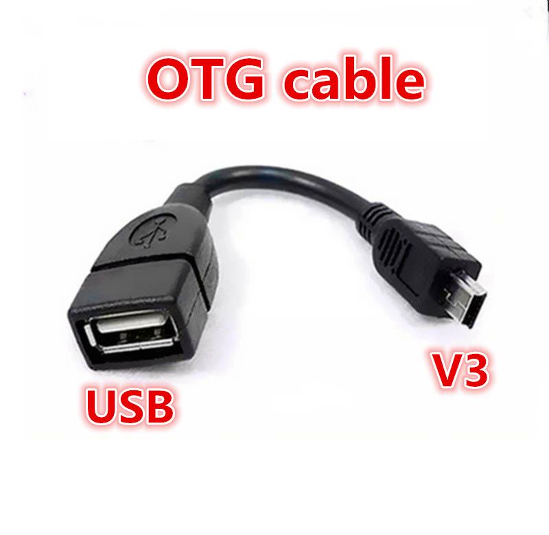 Kiểm tra trước khi gửi USB một phụ nữ đến mini usb b bộ chuyển đổi cáp nam 5p OTG V3 Cáp dữ liệu cổng cho máy tính bảng âm thanh xe hơi cho MP3 MP4