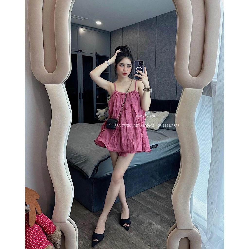 SET ĐI CHƠI, SET 2 MÓN ÁO BÈO 2S DÁNG PHỒNG XÒE PHỐI QUẦN ĐÙI CỰC XINH
