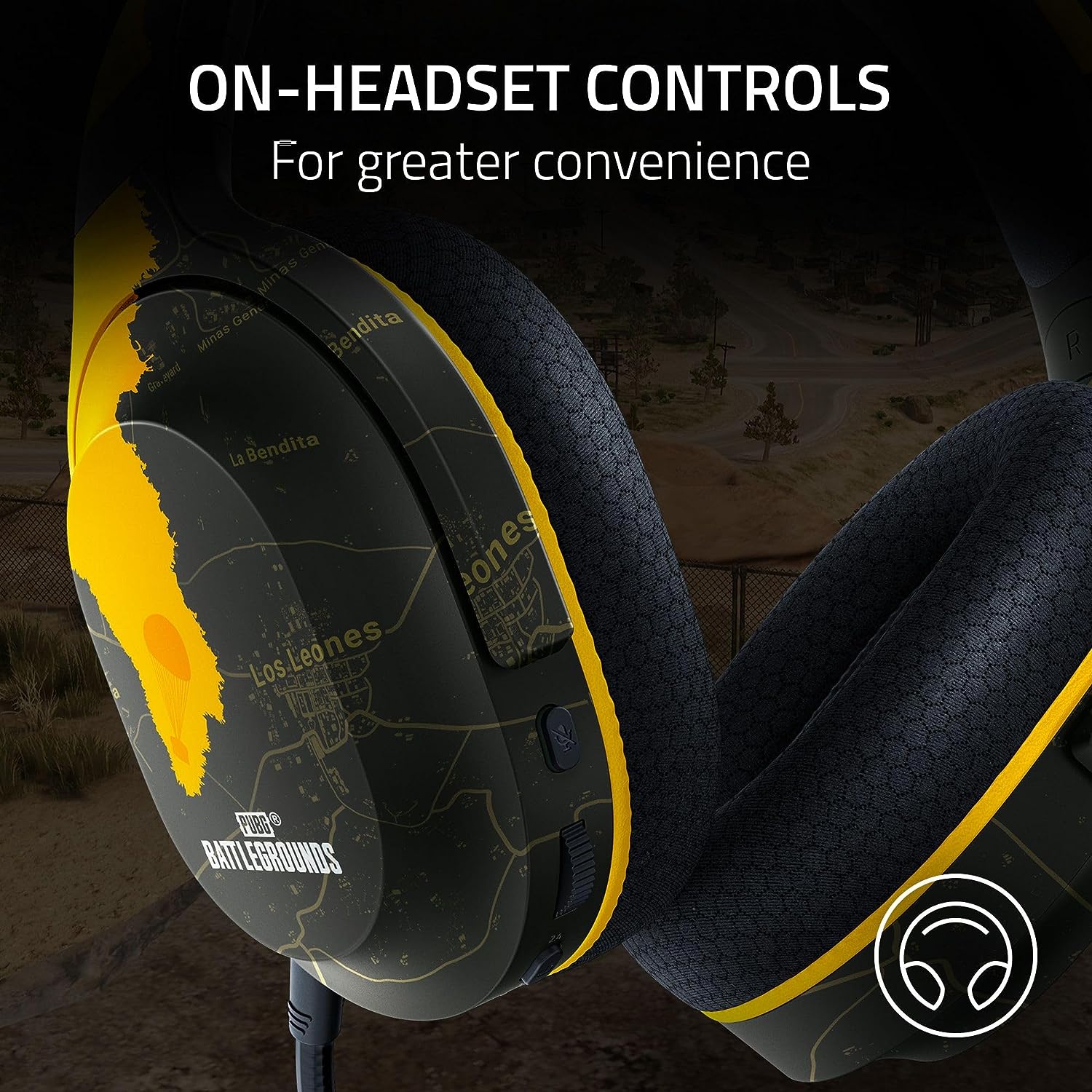 Tai nghe không dây chùm đầu Razer Barracuda X -Wireless Multi-Platform Gaming and Mobile Headset-PUBG: Battlegrounds Edition_Mới, hàng chính hãng