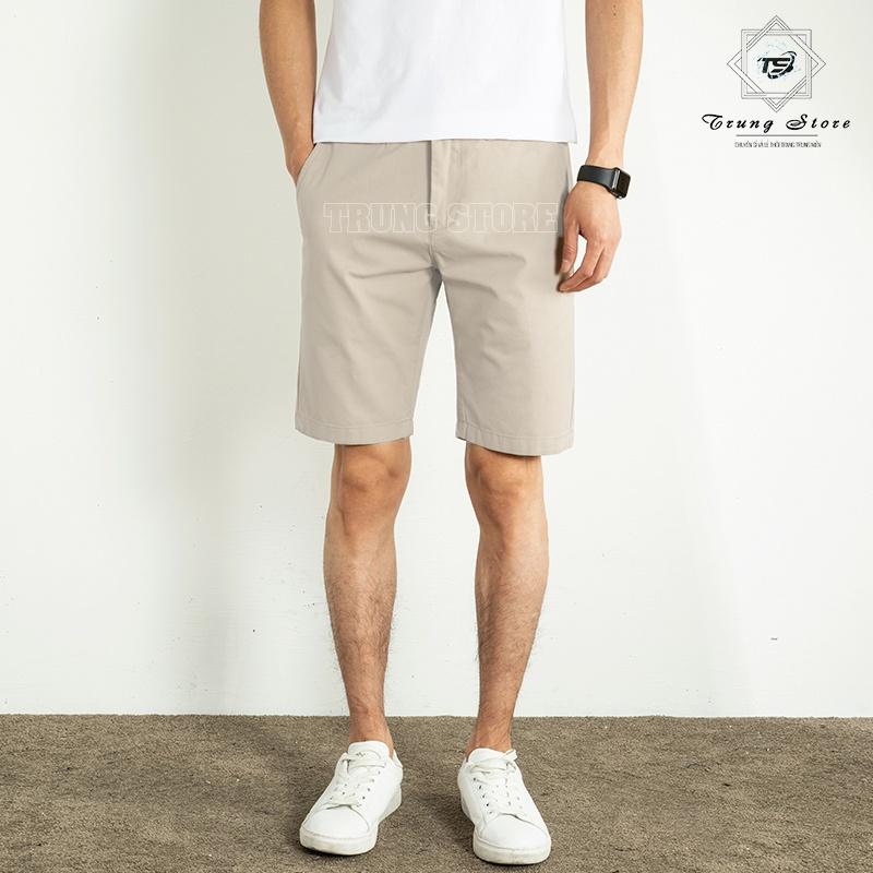 Quần Short Kaki FORM RỘNG Quần Ngố Kaki Vải Co Giãn Cực Tốt, Không Nhăn, Thấm Hút Mồ Hôi Tốt
