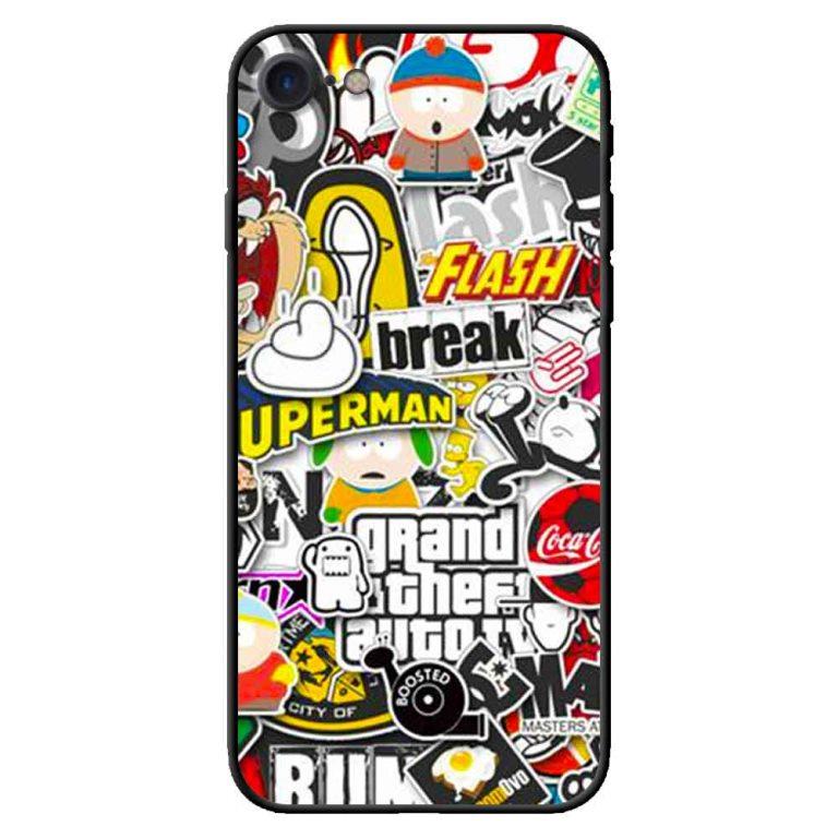 Ốp Lưng in cho Iphone 7, 8 Mẫu Tiểu Tiết logo - Hàng Chính Hãng