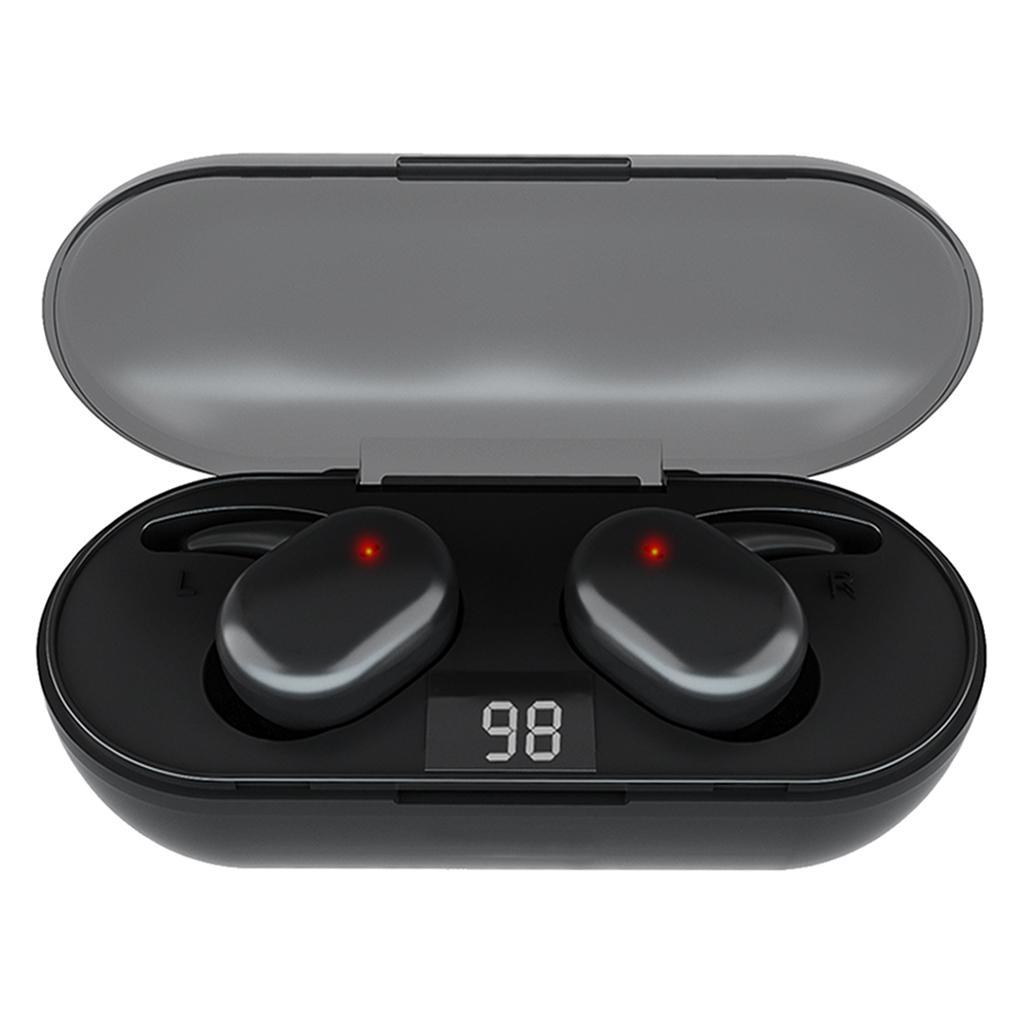 True Wireless Bluetooth 5.0 Earphones Smart Touch Control Earbuds Black