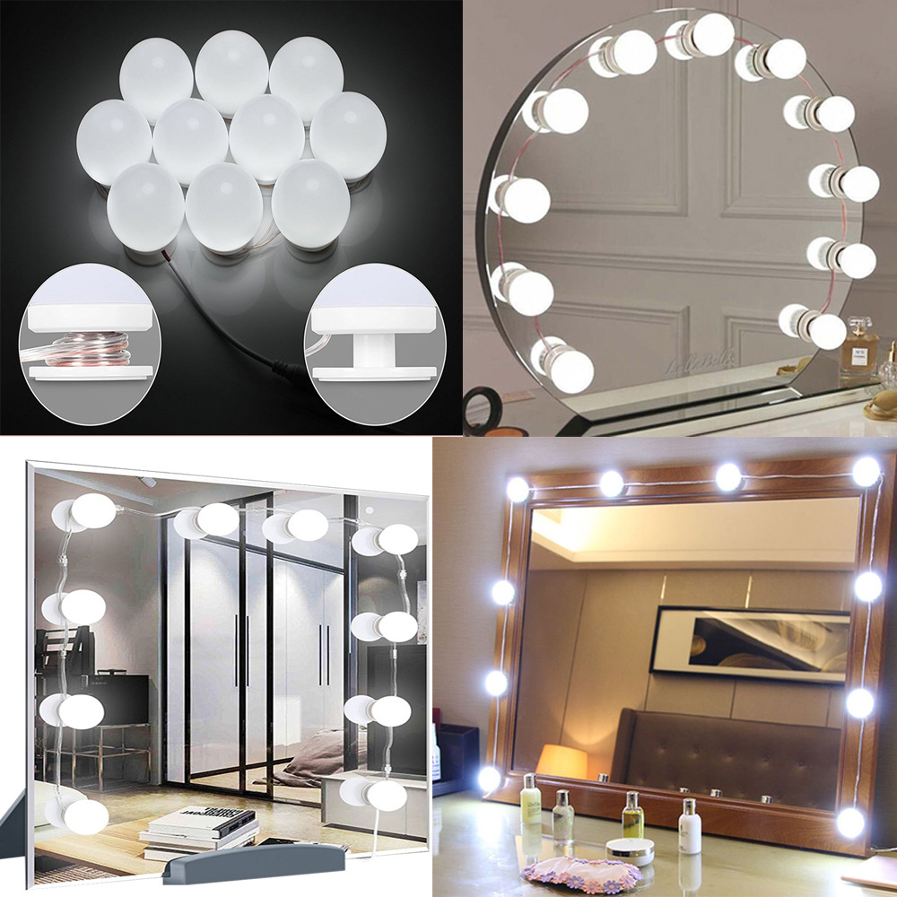 Dây Đèn LED Bàn Trang Điểm 5 Chế Độ Sáng Dài 4.5 Mét