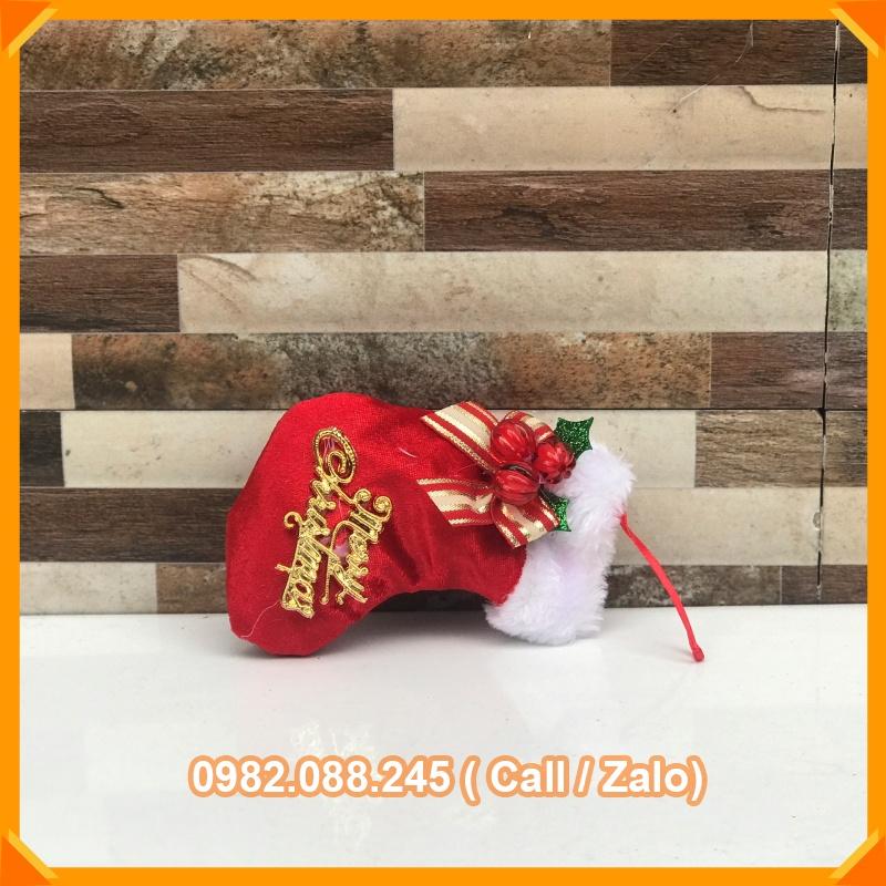 Giày Ủng Đựng Quà Giáng Sinh Có Dây Treo Trang Trí Cây Thông Noel