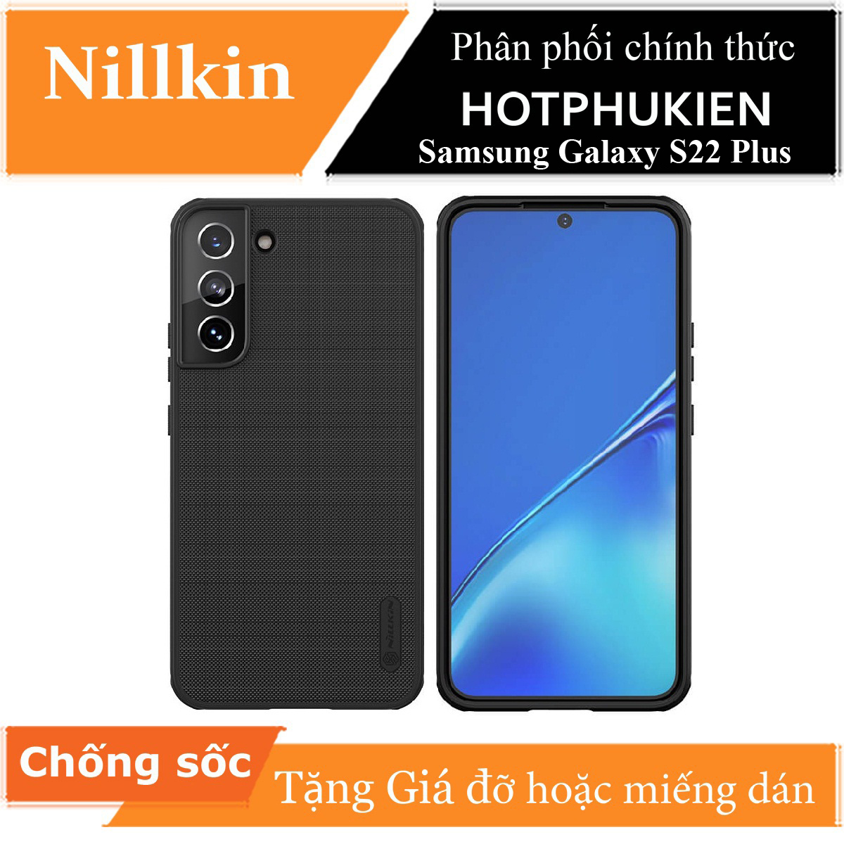 Ốp Lưng Sần chống sốc cho Samsung Galaxy S22 Plus hiệu Nillkin Super Frosted Shield Pro - hàng nhập khẩu