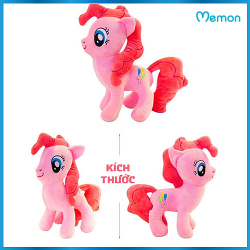 Gấu bông Ngựa Pony cao cấp - Hàng chính hãng Memon - Đồ chơi thú nhồi bông Ngựa Pony, Chất liệu Bông gòn PP 3D tinh khiết mềm mịn, đàn hồi đa chiều, bền đẹp, an toàn cho người sử dụng