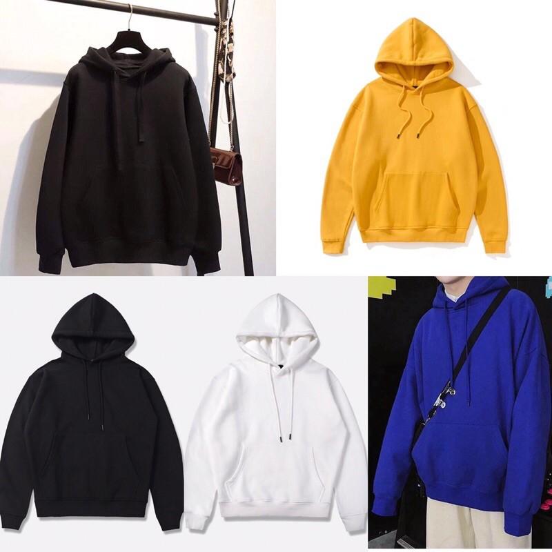 ÁO NỈ HOODIE TRƠN BASSIC FORM UNISEX ( Ảnh thật ) - Hogoto shop