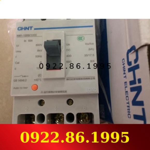 HàngNeW Chint Aptomat MCCB át khối 3 pha NM1-125C/ 32-125A 20KA 3P mới