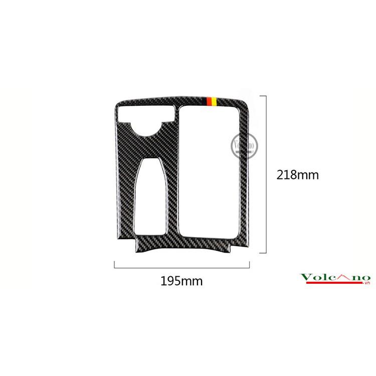 Miếng Dán Carbon Dán Trang Trí Khung Điều Khiển Tay Vịn Cho Xe Mercedes-Benz W204