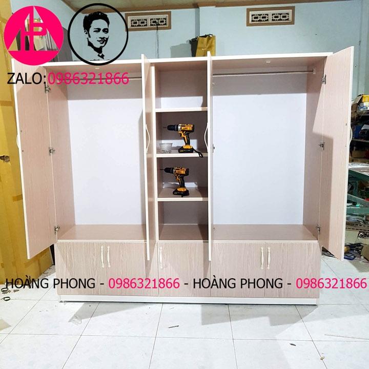 Tủ quần áo 5 cánh - Tủ nhựa đài loan Hàng cao cấp
