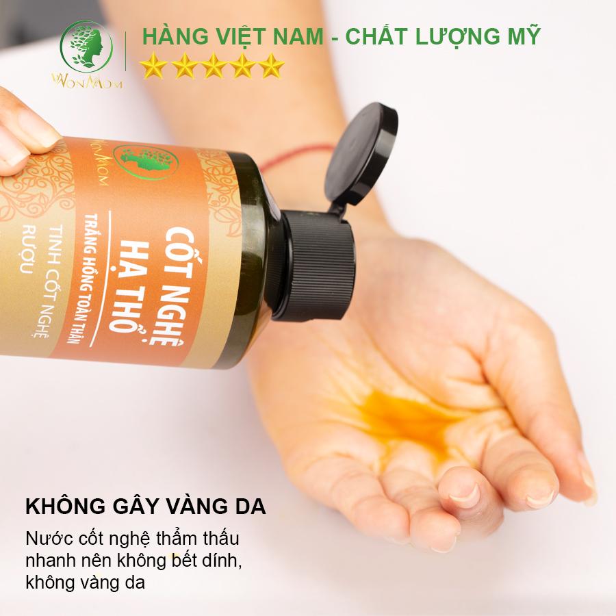 Combo dưỡng trắng body và săn chắc eo sau sinh Wonmom ( 1 Cốt nghệ + 1 Cốt gừng hạ thổ )