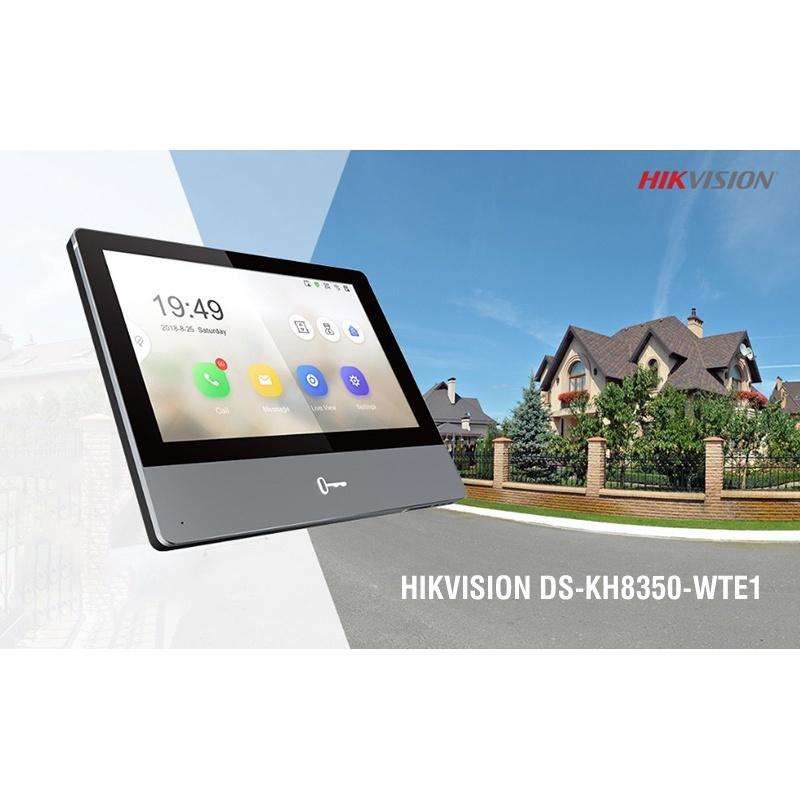 Màn hình màu chuông cửa HIKVISION DS-KH8350-WTE1, rộng 7inch,màn hình cảm ứng, Mic đa hướng-Loa ngoài,gọi video,Mở = App - Hàng Chính Hãng